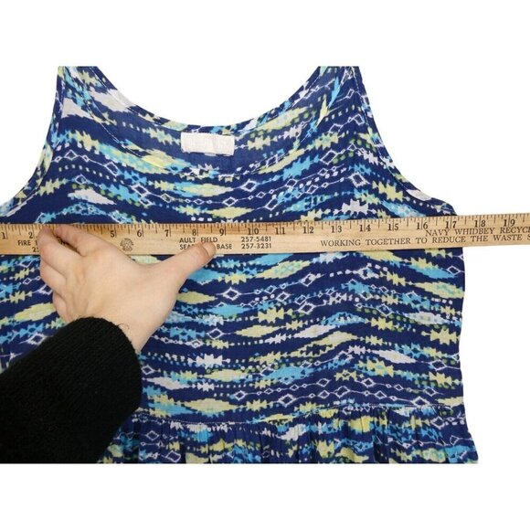 Cp Shades Womens Dress Blue Green Pullover Midi‎ Maxi Sundress Boho - Picture 4 of 8